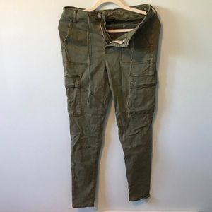 American Eagle cargo tie up jeggings